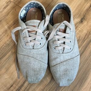 Toms grey sneakers size 8.5